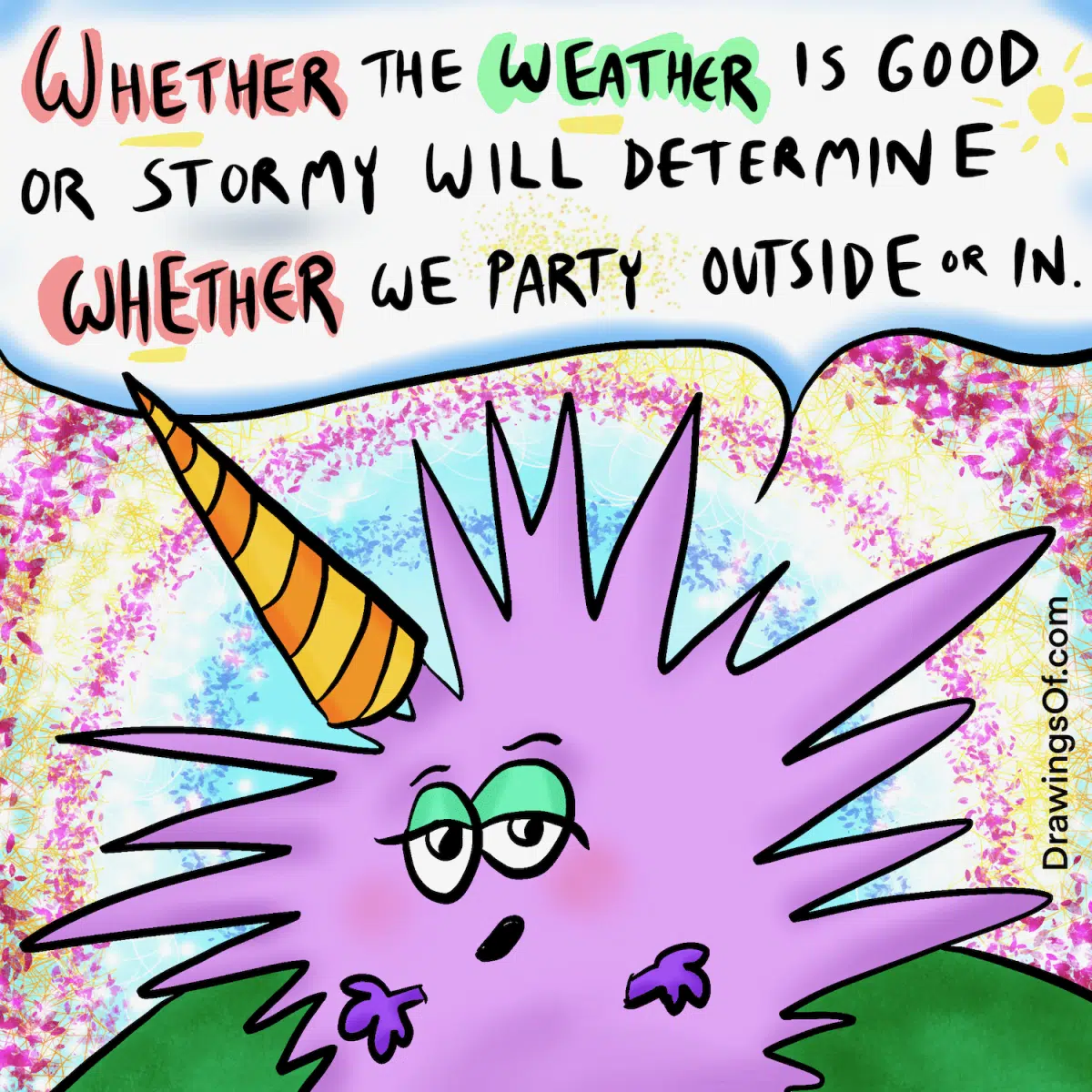 Whether or weather