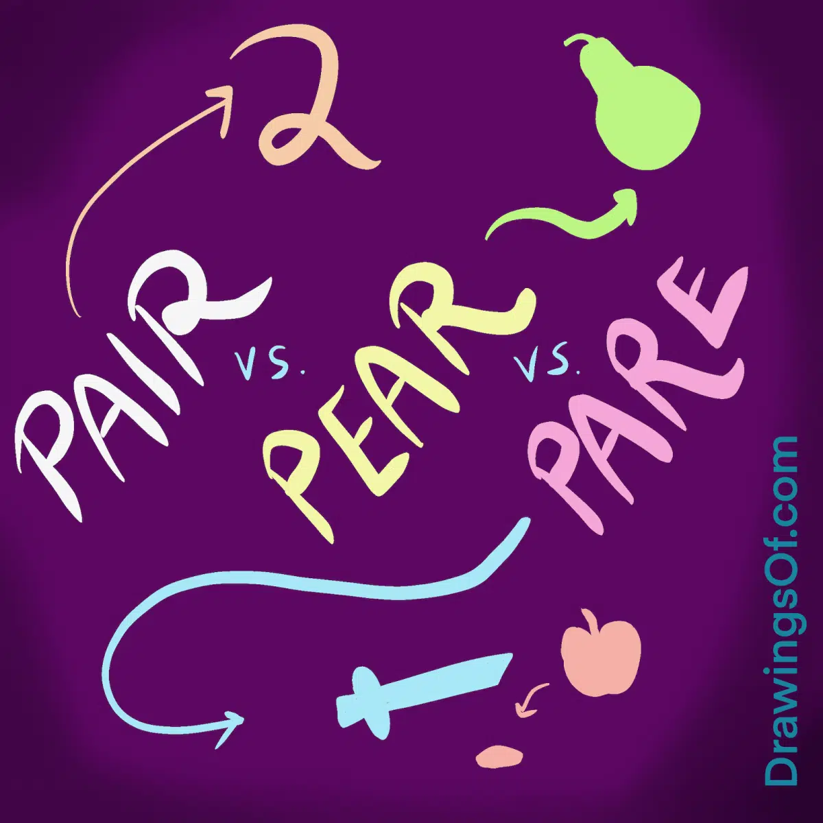Pair vs. Pear vs. Pare