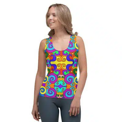 Colorful Swirl Tank Top