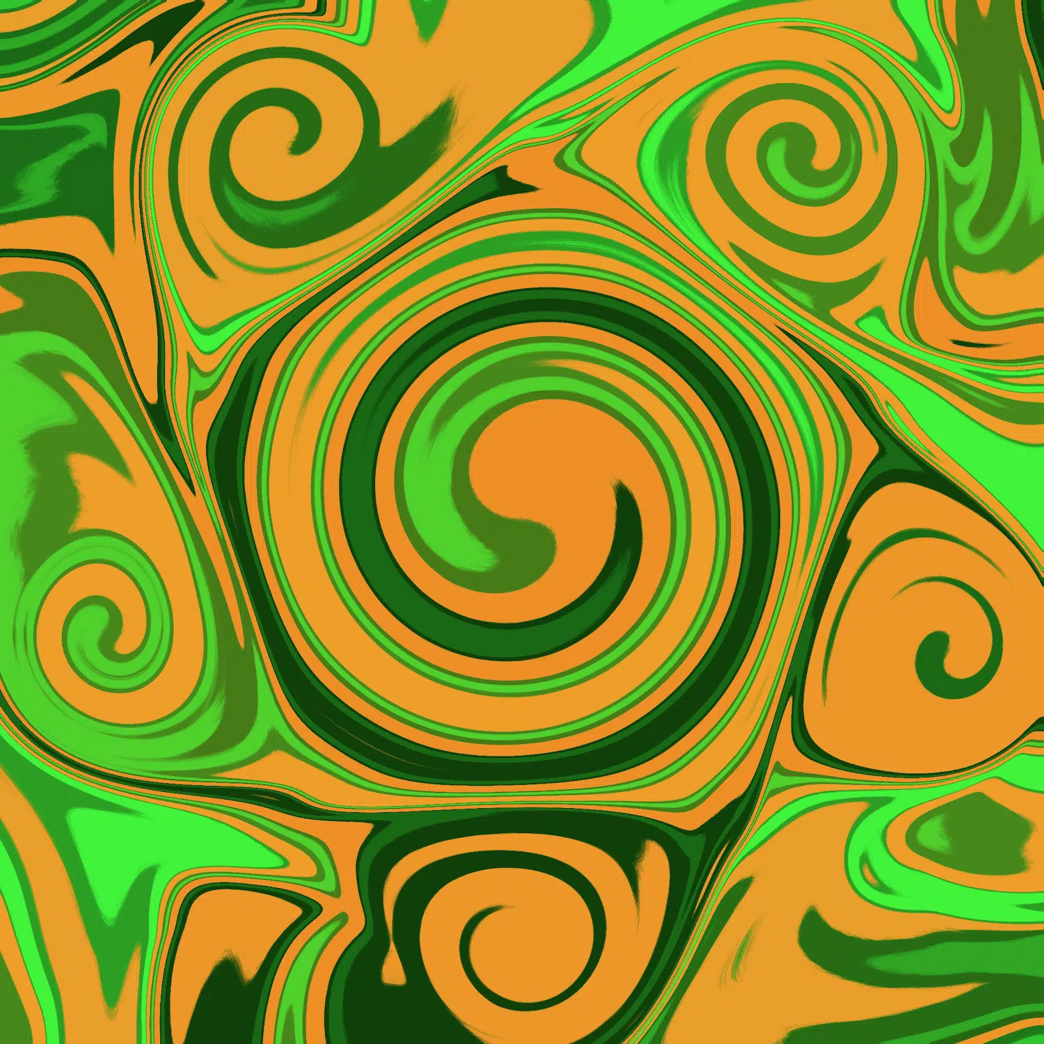 What do orange and green make?