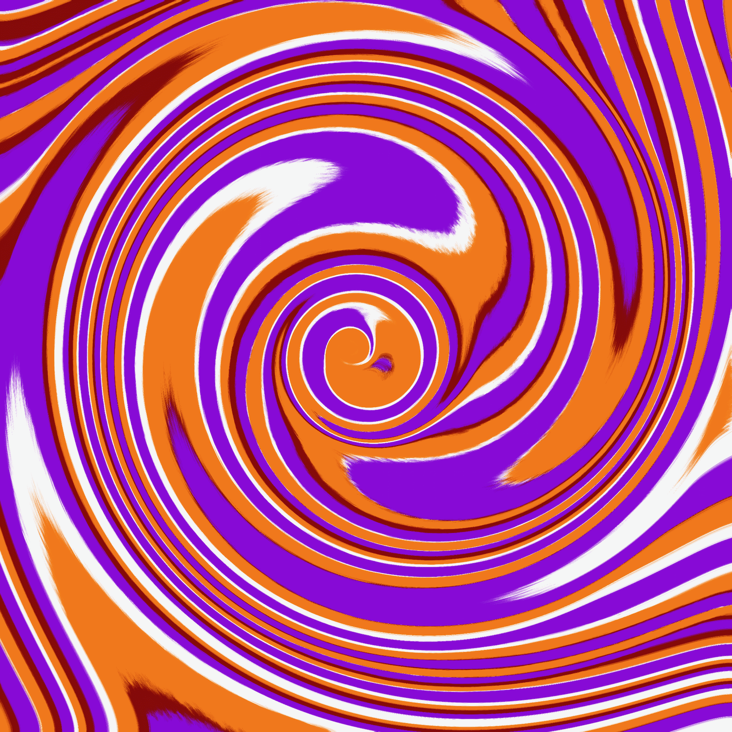 Purple and orange together
