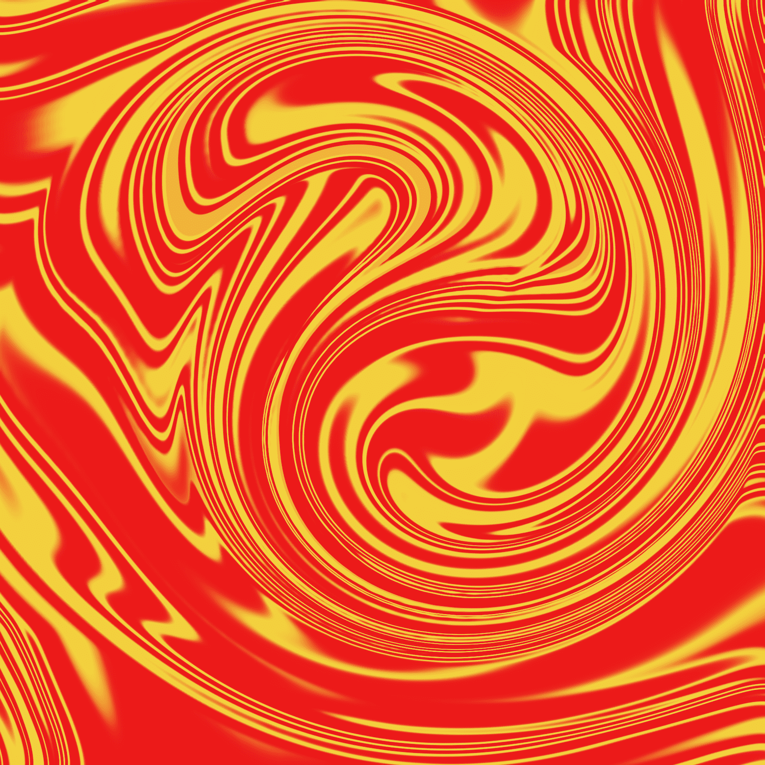 Mixing yellow and red together.