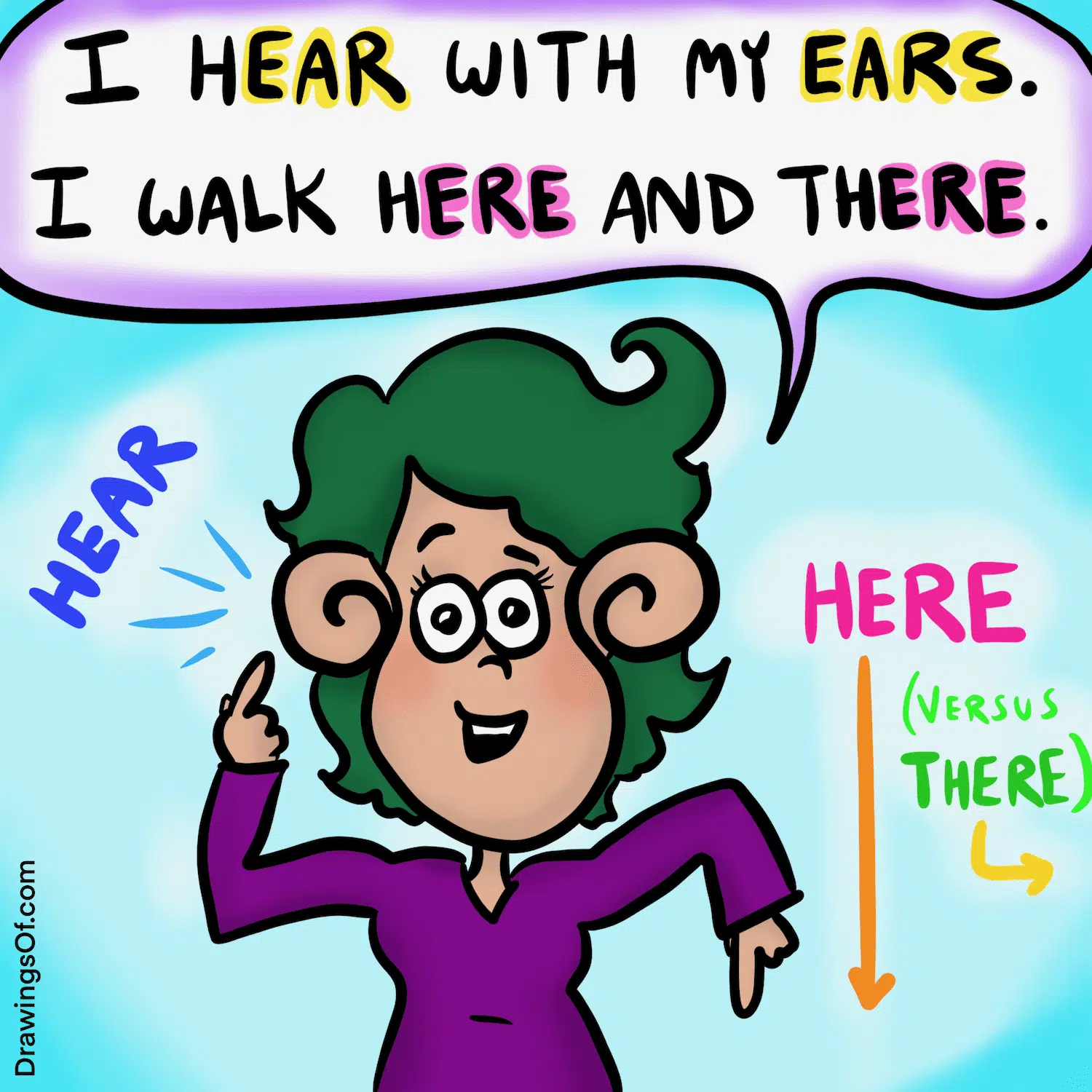 Here or hear?