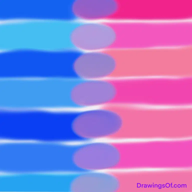 What color do pink and blue make?