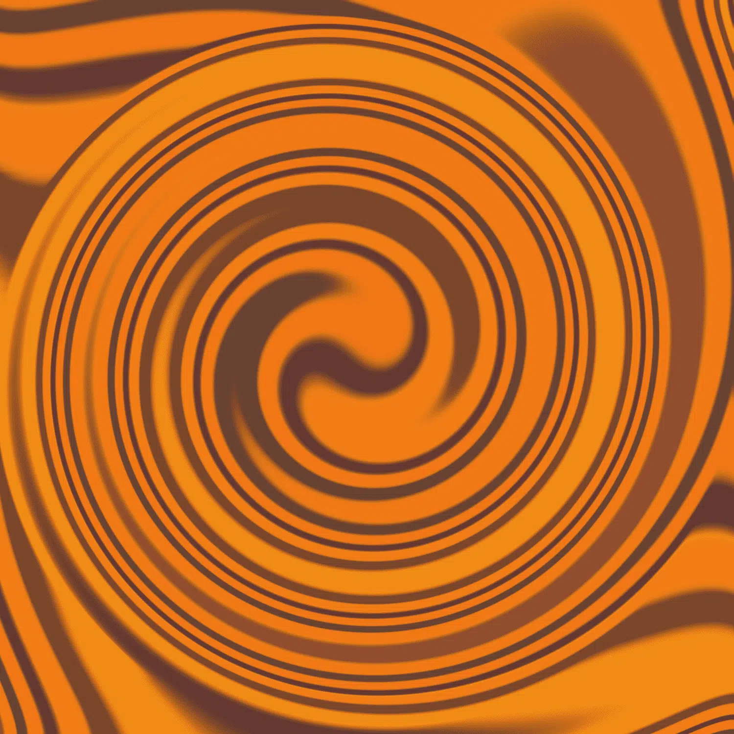 Orange and brown, mixed.