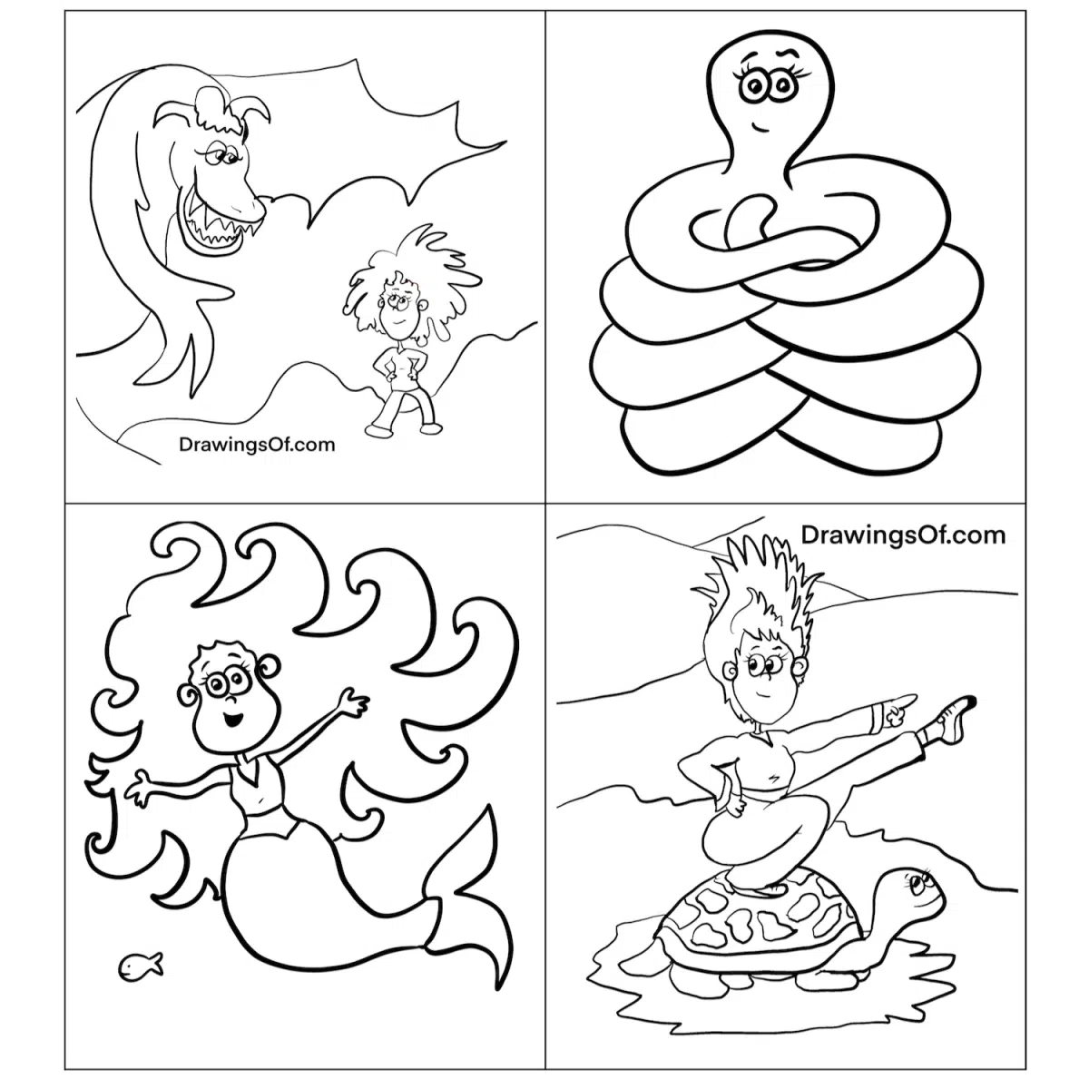 Fantasy coloring pages