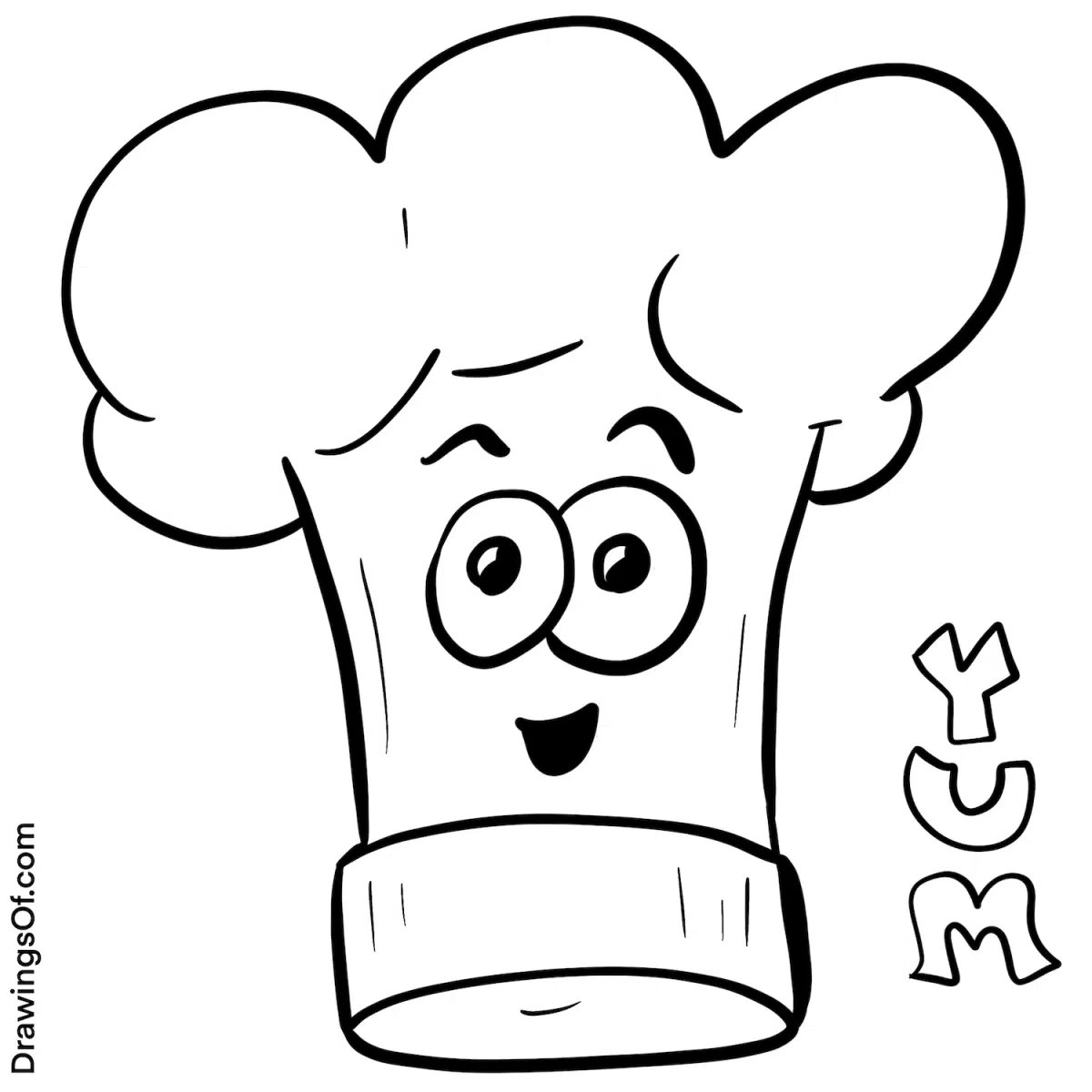 How to draw a chef hat
